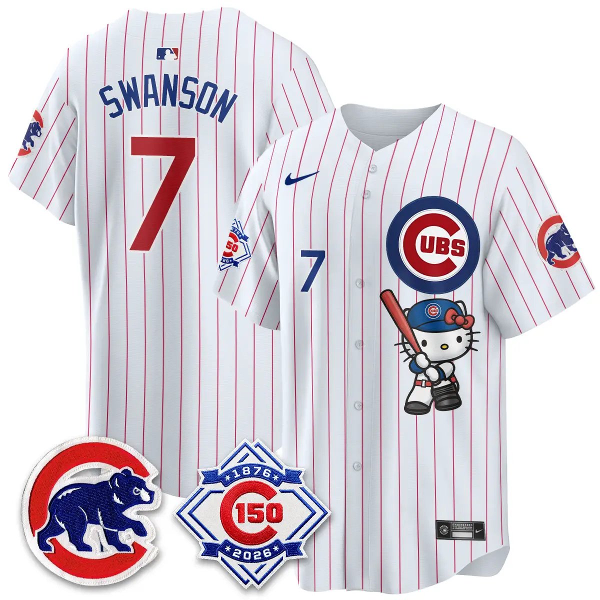 Chicago Cubs x Meow KT Vapor Premier Limited Jersey - All Stitched by Chicago Cubs