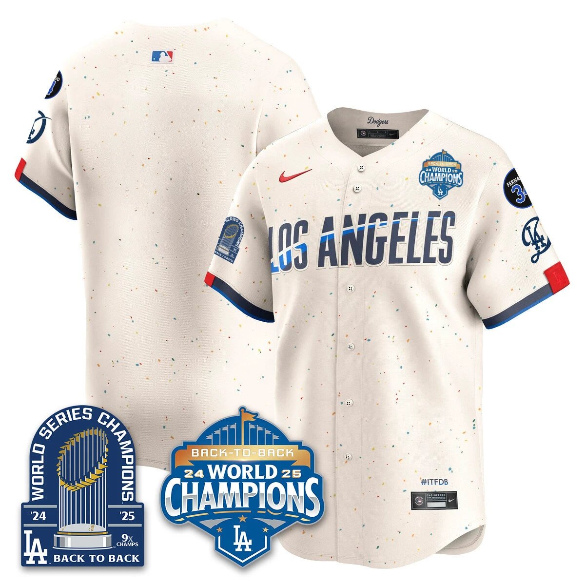LAD Alternate Vapor Limited Jersey - 9x Champs - All Stitched by Los Angeles Dodgers
