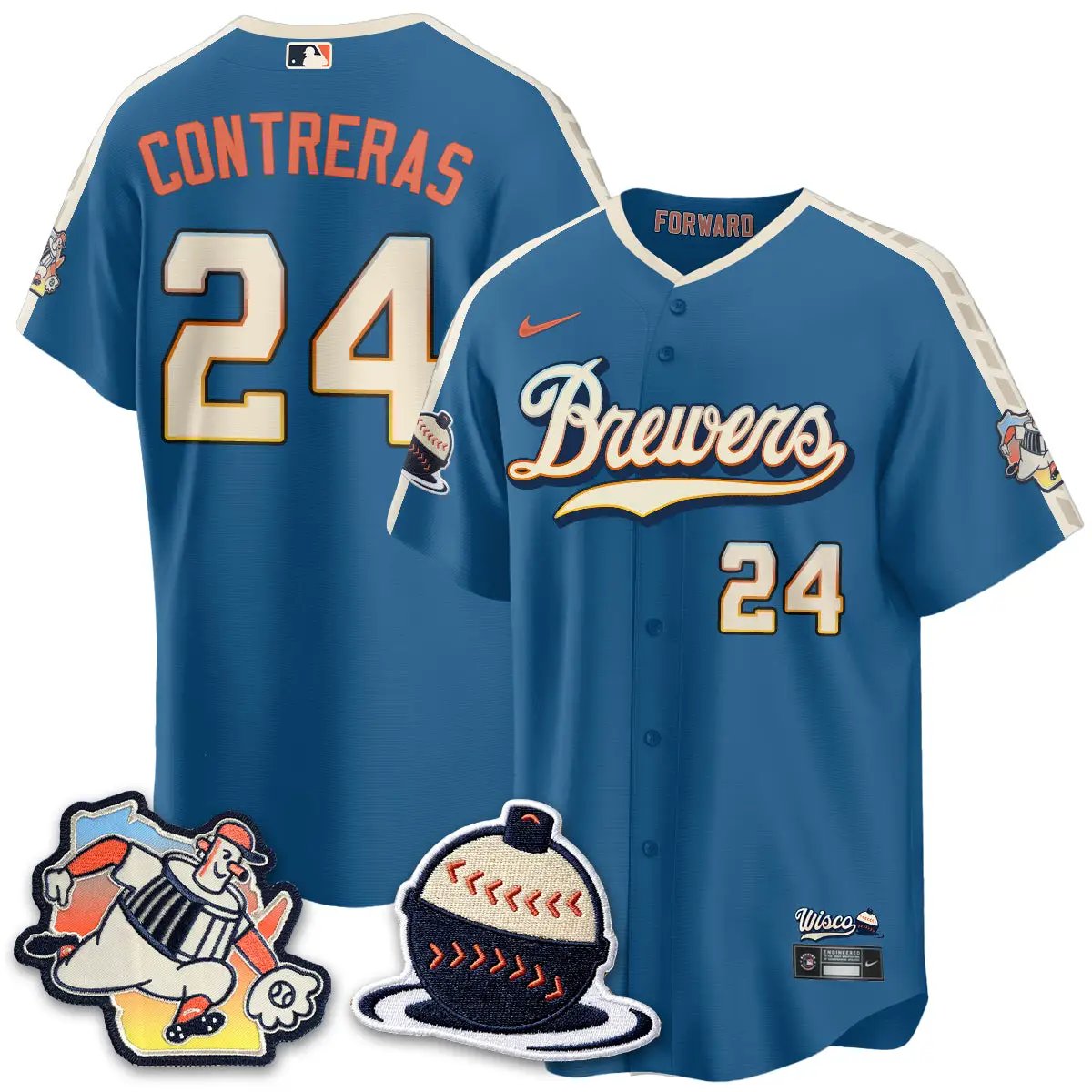 MIL 2026 Brewers City Connect Vapor Limited Jersey - All Stitched by Milwaukee Brewers