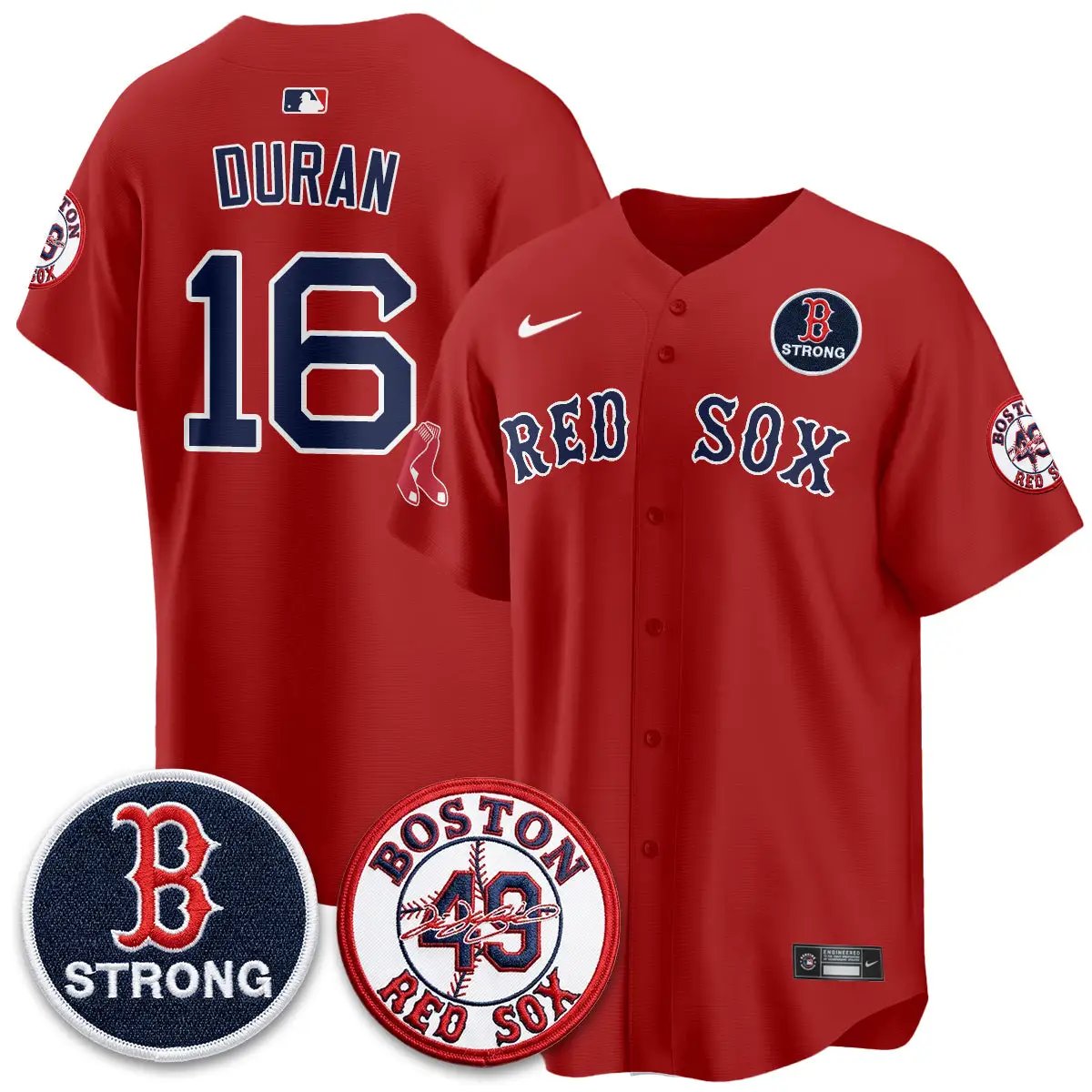 BOS Tim Wakefield Memorial Patch Vaper Premier Limited Jersey - All Stitched V2 by Boston Red Sox