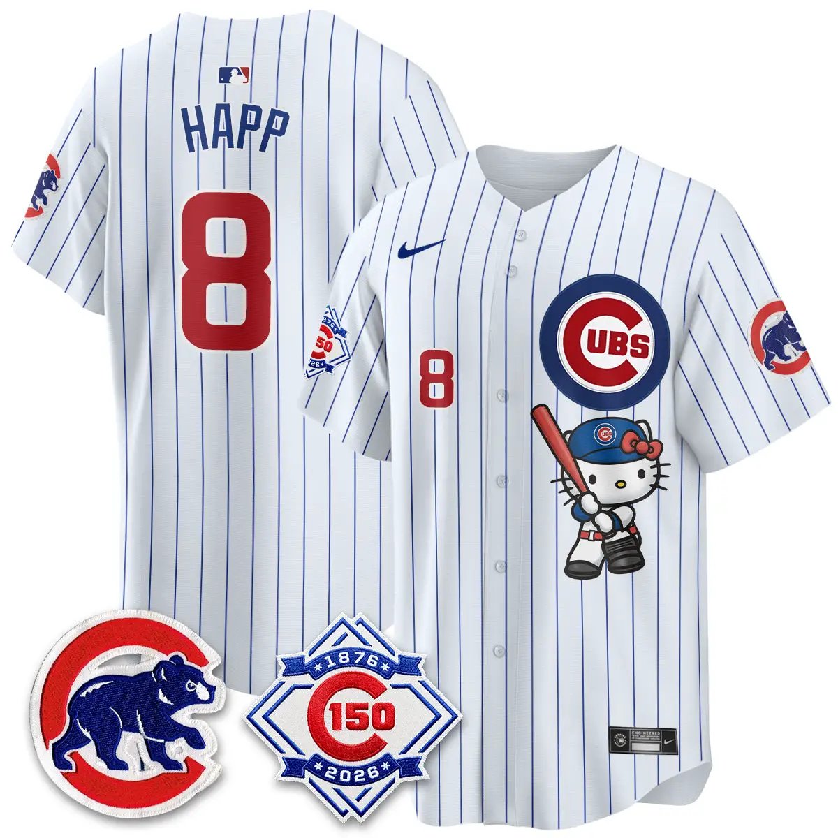 Chicago Cubs x Meow KT Vapor Premier Limited Jersey - All Stitched by Chicago Cubs