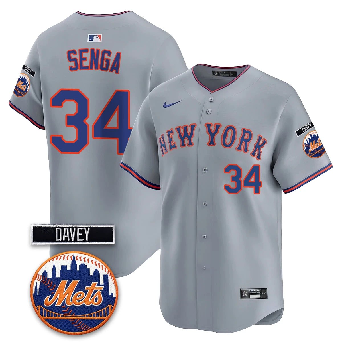 NYM 2026 Davey Johnson Memorial Vapor Limited Jersey - All Stitched by New York Mets