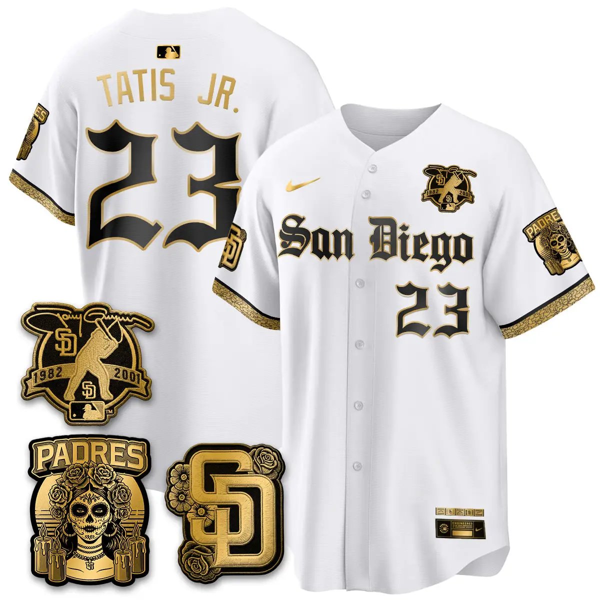 SD 2026 City Connect x Tony Gwynn Patch Vapor Premier Limited Jersey - All Stitched - V2 by San Diego Padres