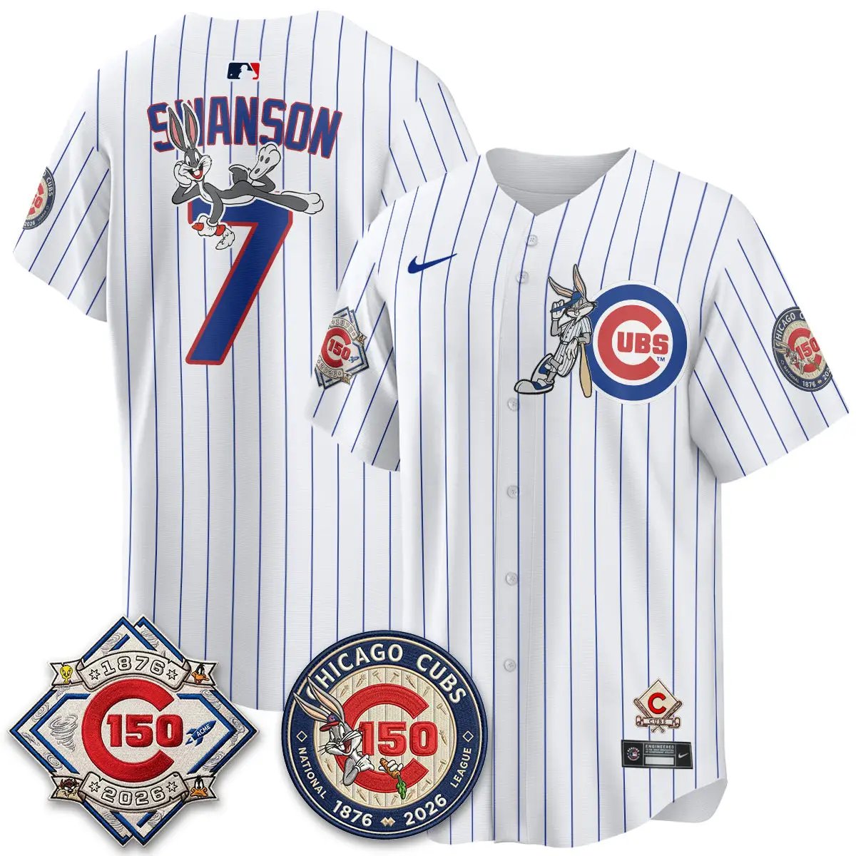 CHC x Bunny Vapor Premier Limited Jersey - Stitched by Chicago Cubs