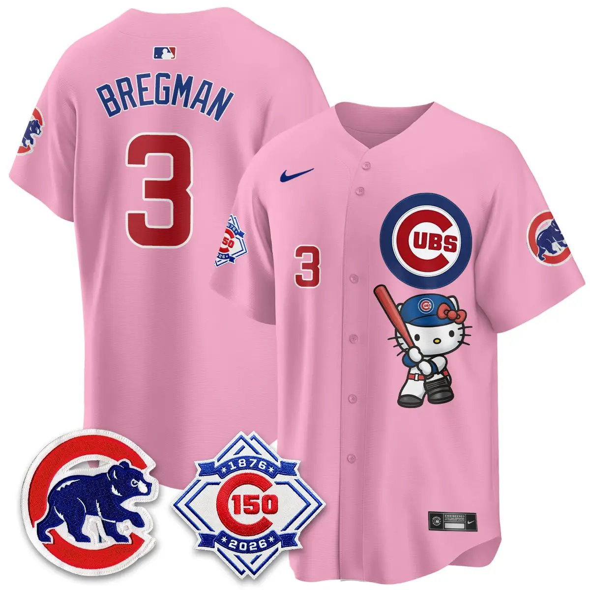 Chicago Cubs x Meow KT Vapor Premier Limited Jersey - All Stitched by Chicago Cubs