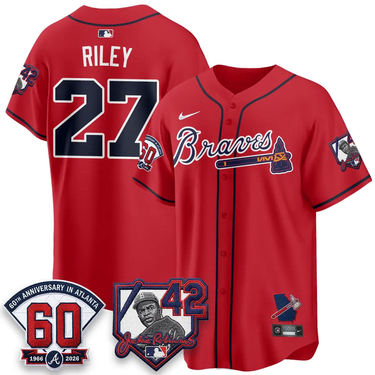 ATL 2026 Jackie Robinson Day Vapor Limited Jersey - All Stitched by Atlanta Braves
