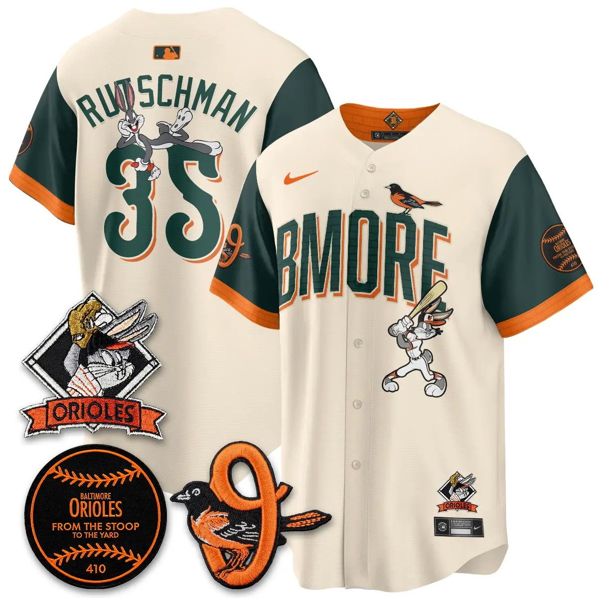 BAL x Bunny Vapor Premier Limited Jersey - Stitched by Baltimore Orioles