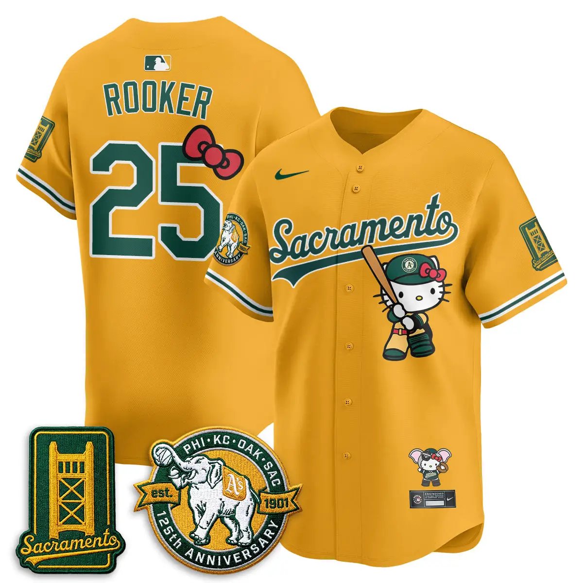 Oakland Athletics x Meow KT 2026 Vapor Limited Jersey - Stitched by Oakland Athletics