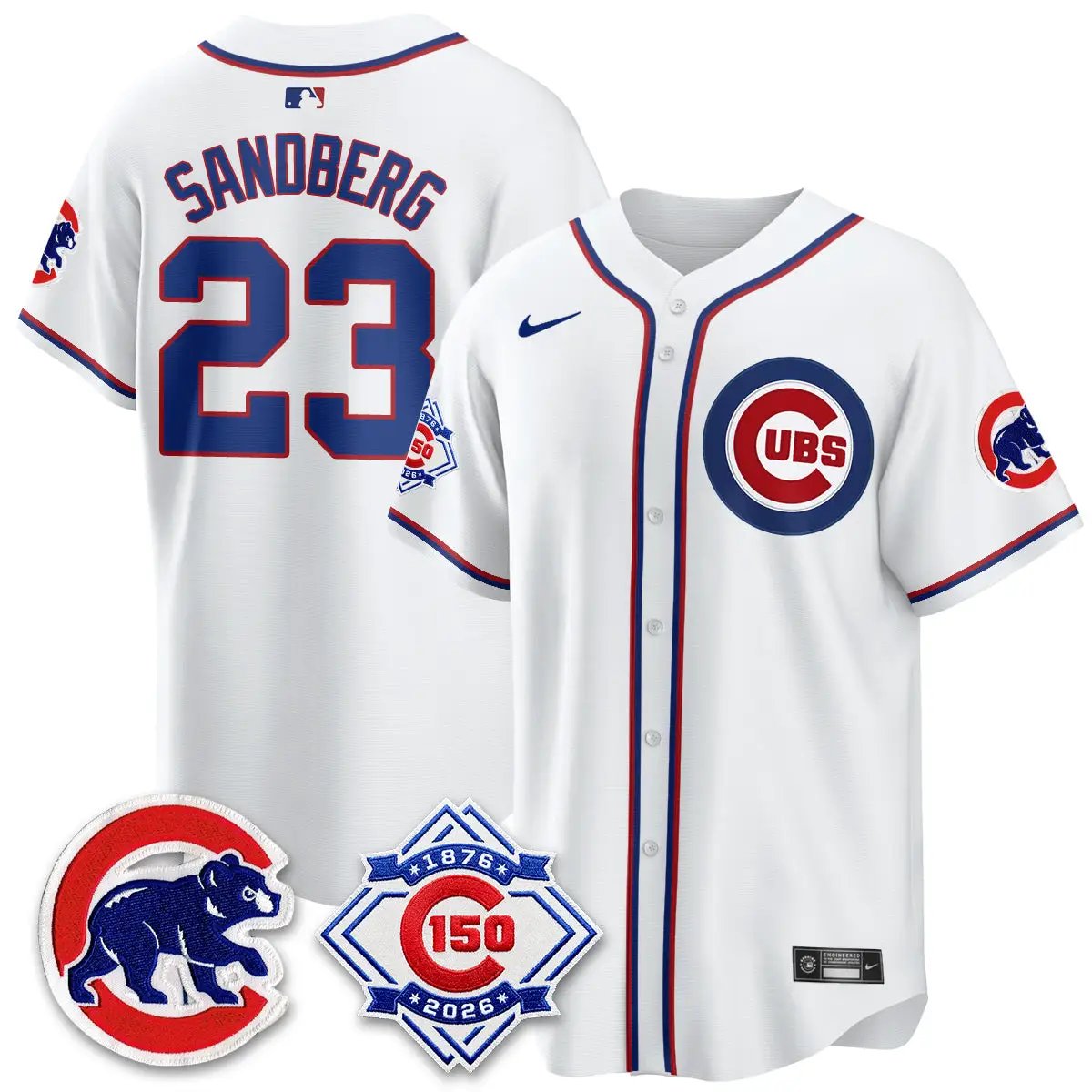 Chicago Cubs 150th Anniversary Black Out Style Vapor Premier Limited Jersey - All Stitched by Chicago Cubs