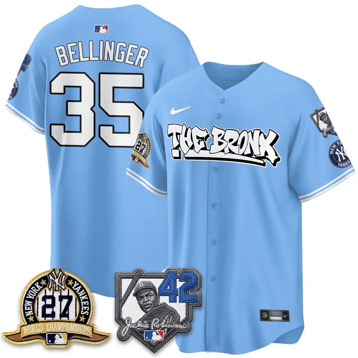New York Yankees The Bronx 2026 Jackie Robinson Day Vapor Limited Jersey - All Stitched by New York Yankees