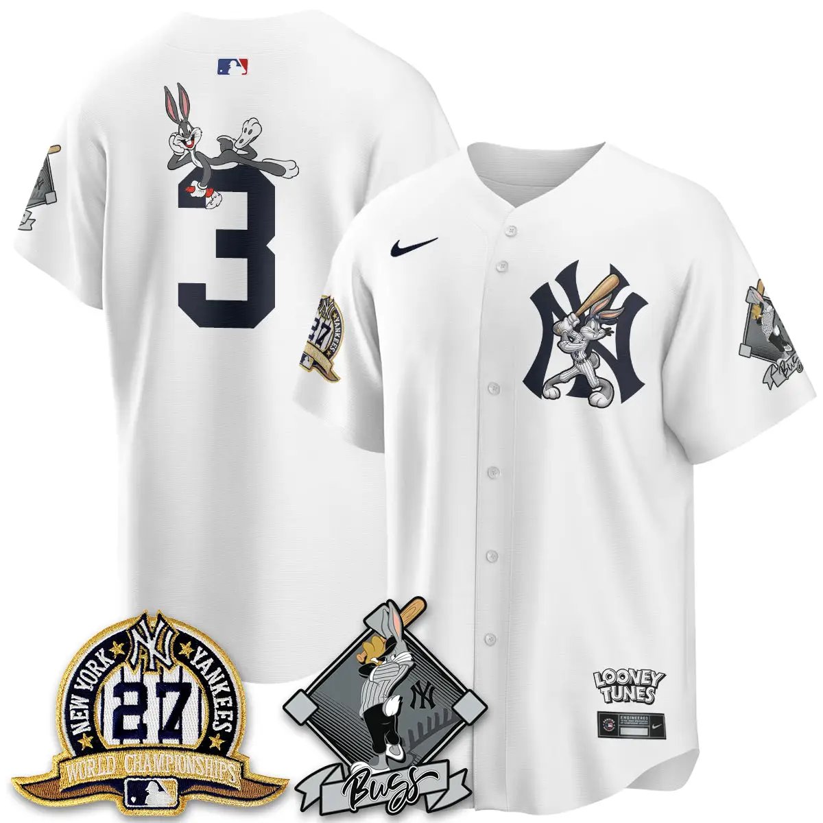 NYY Bunny Vapor Limited Jersey V2- Stitched by New York Yankees