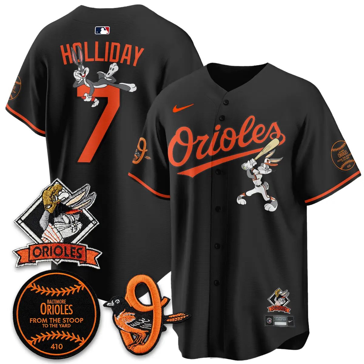 BAL x Bunny Vapor Premier Limited Jersey - Stitched by Baltimore Orioles