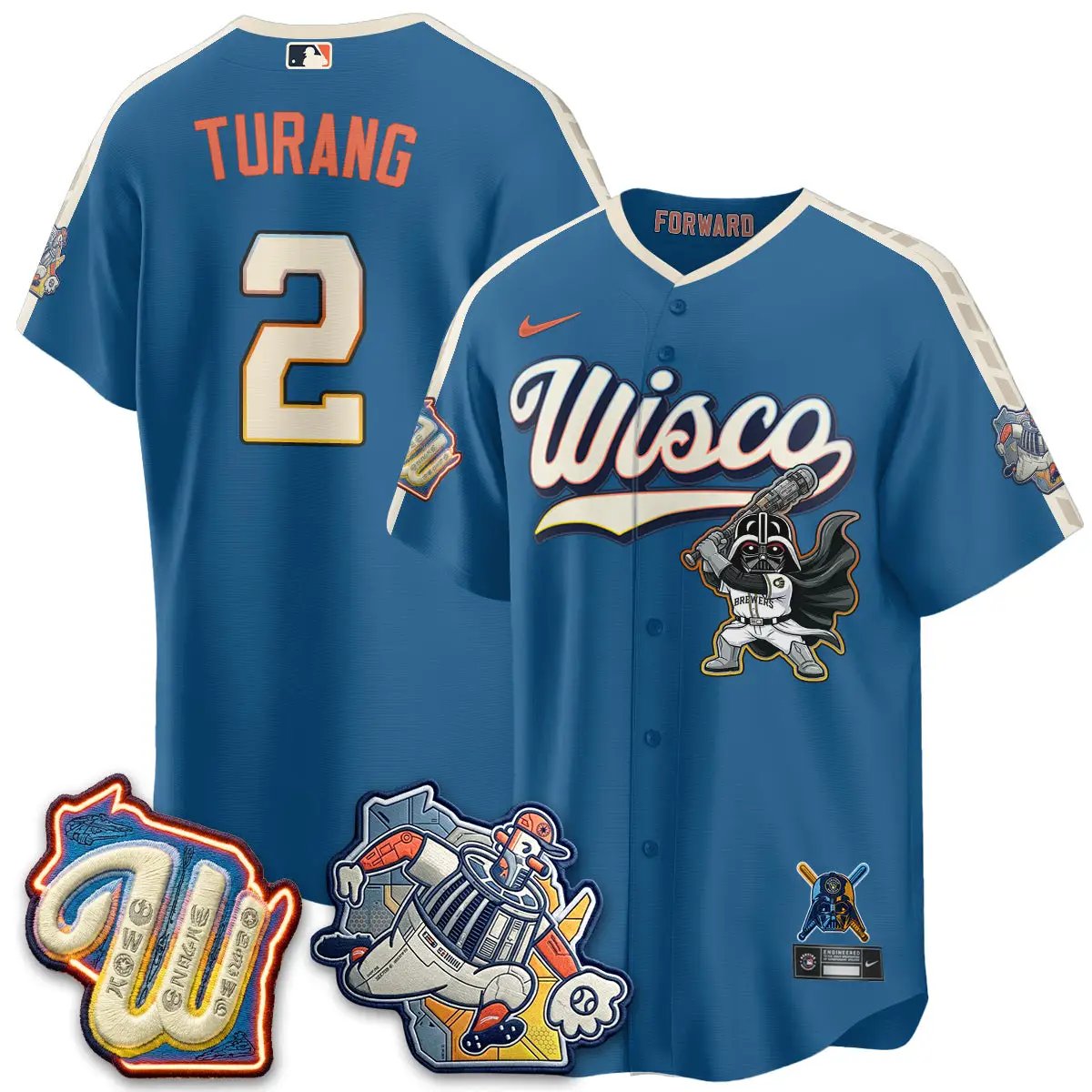 MIL x SW Limited Jersey - Stitched by Milwaukee Brewers