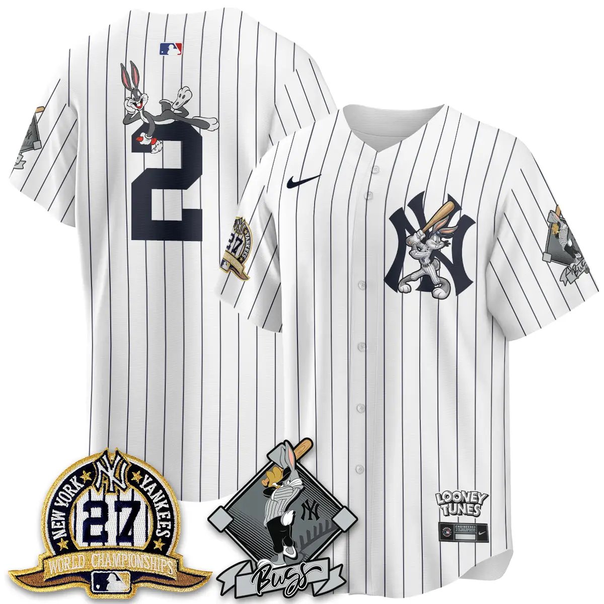 NYY Bunny Vapor Limited Jersey V2- Stitched by New York Yankees