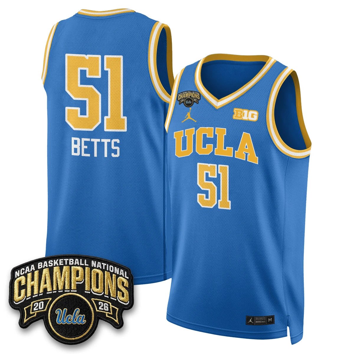 UCLA Women's Basketball Champion 2026 Limited Jersey - All Stitched by UCLA
