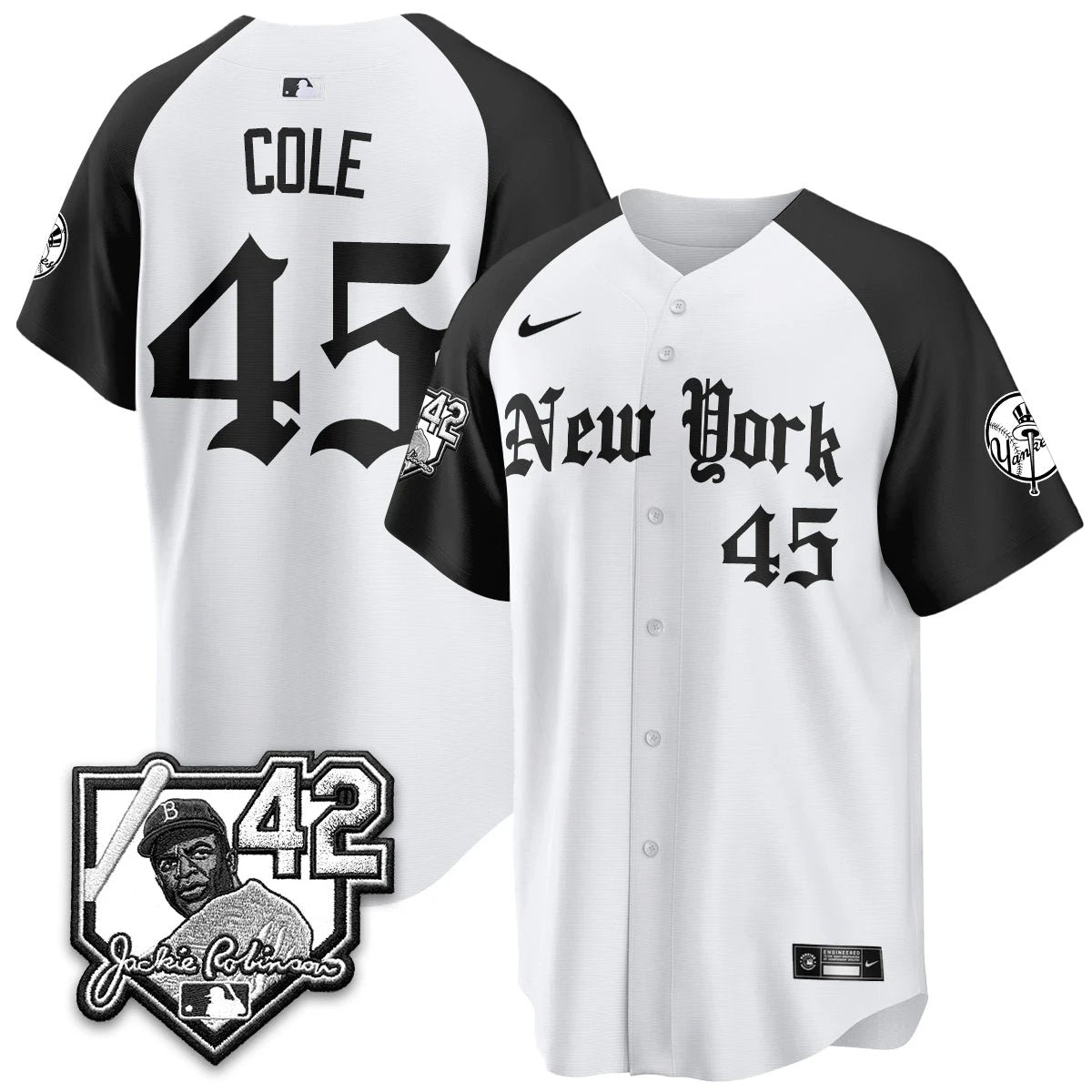 NYY 2026 Jackie Robinson Day Gothic Vapor Limited Jersey - All Stitched by New York Yankees