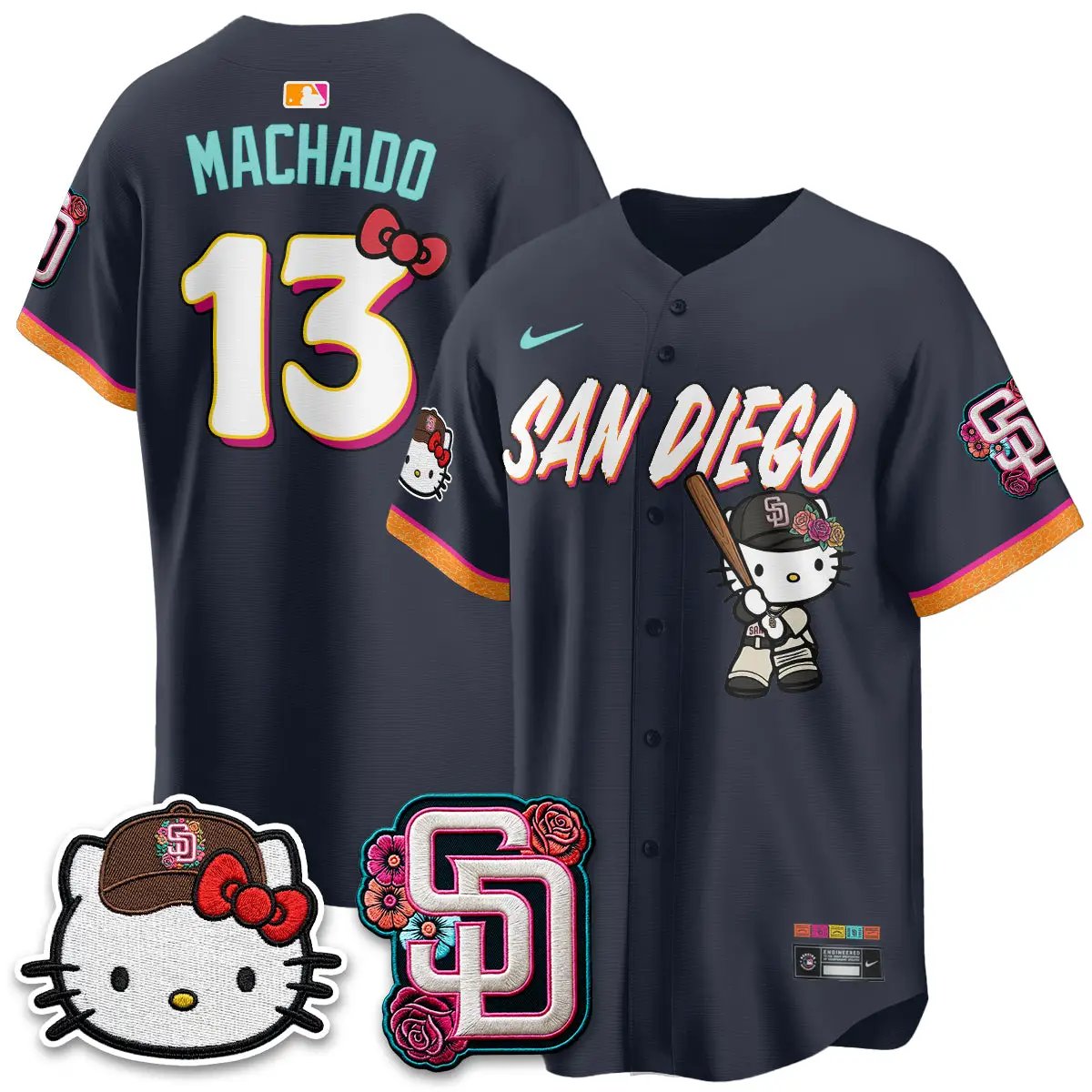 SD 2026 City Connect x Meow KT Vapor Limited Jersey - All Stitched by San Diego Padres