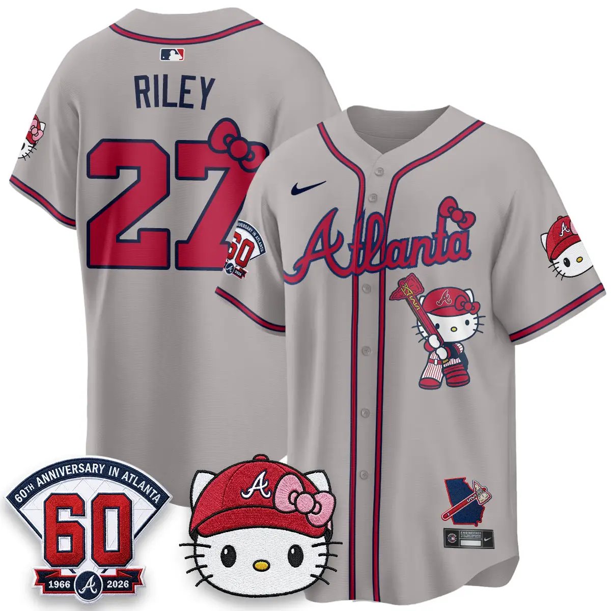 Atlanta Braves x Meow KT 2026 Vapor Limited Jersey - All Stitched by Atlanta Braves