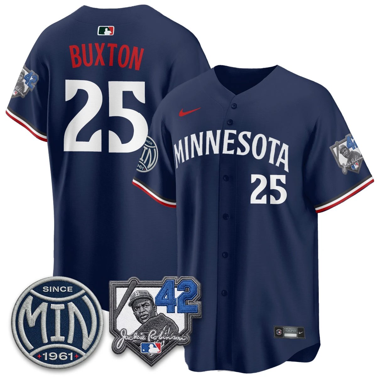 Minnesota Twins 2026 Jackie Robinson Day Vapor Limited Jersey - All Stitched by Minnesota Twins