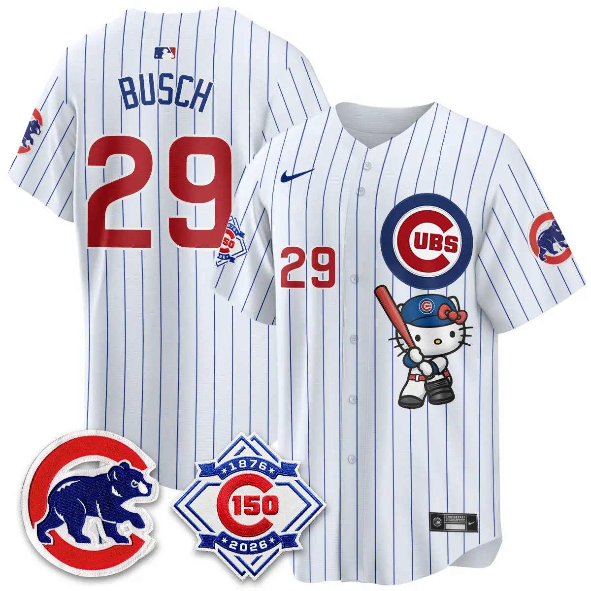 Chicago Cubs x Meow KT Vapor Premier Limited Jersey - All Stitched by Chicago Cubs