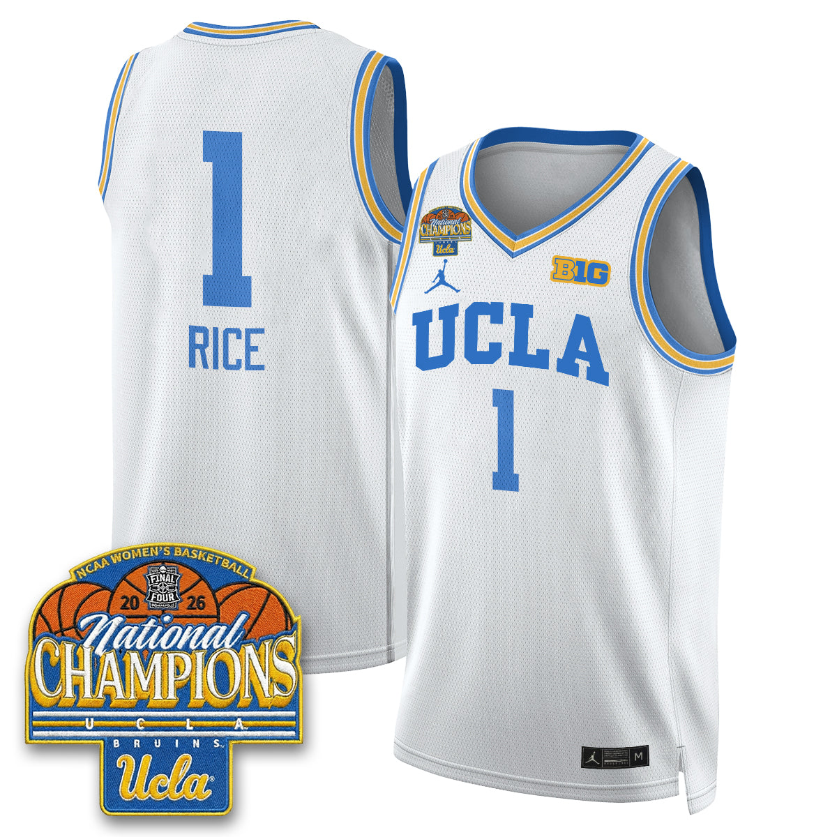 UCLA Women's Basketball National Champion 2026 Limited Jersey - All Stitched by UCLA