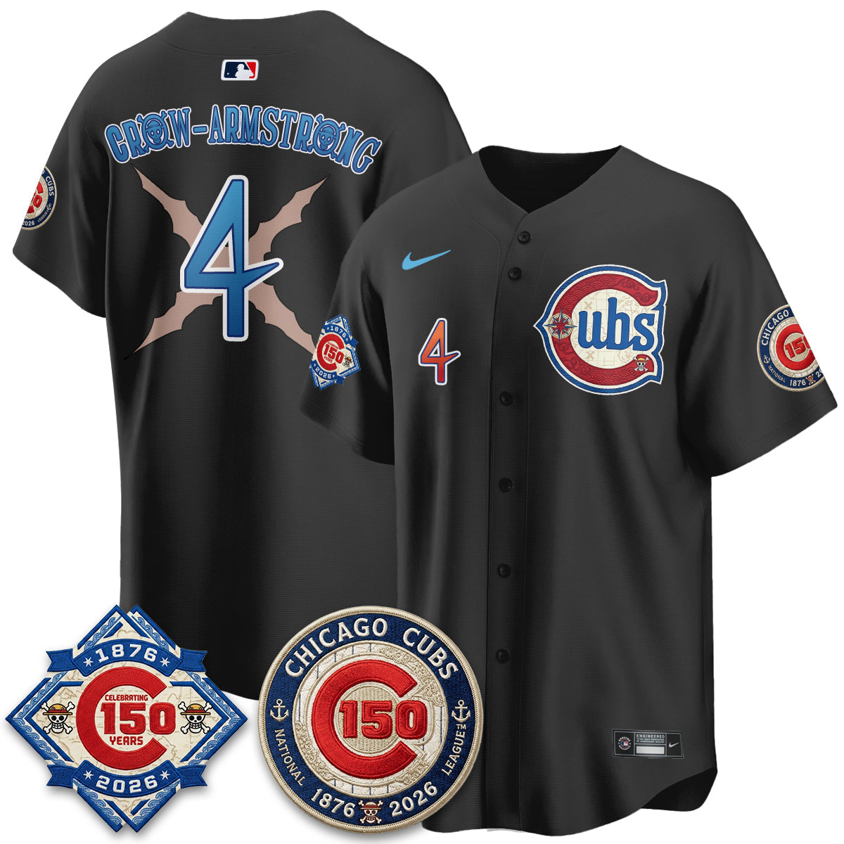 CHC x Japanese Cartoon Limited Jersey - Stitched by Chicago Cubs