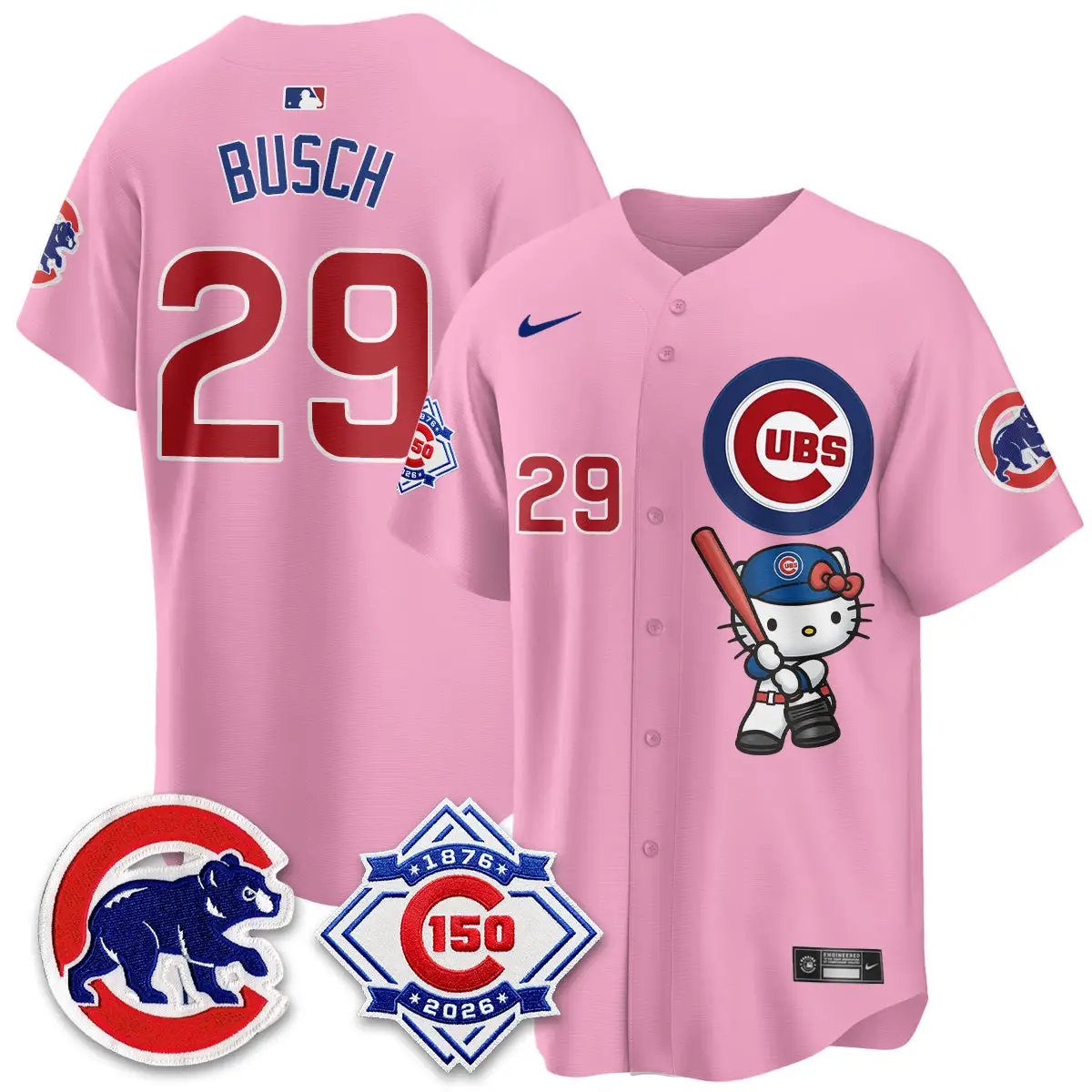 Chicago Cubs x Meow KT Vapor Premier Limited Jersey - All Stitched by Chicago Cubs
