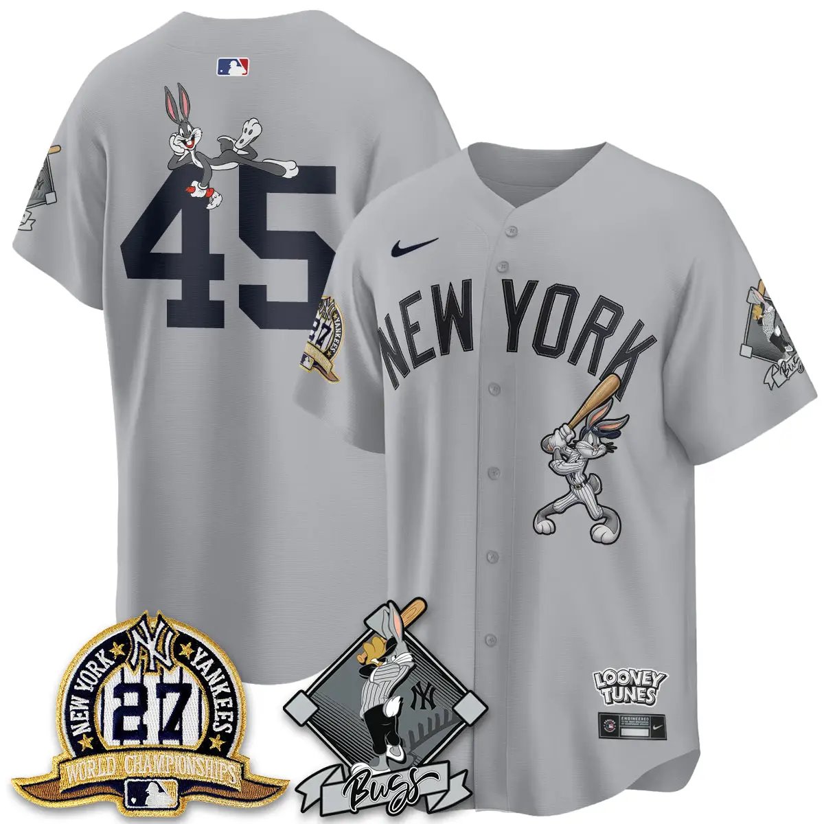 NYY Bunny Vapor Limited Jersey V2- Stitched by New York Yankees