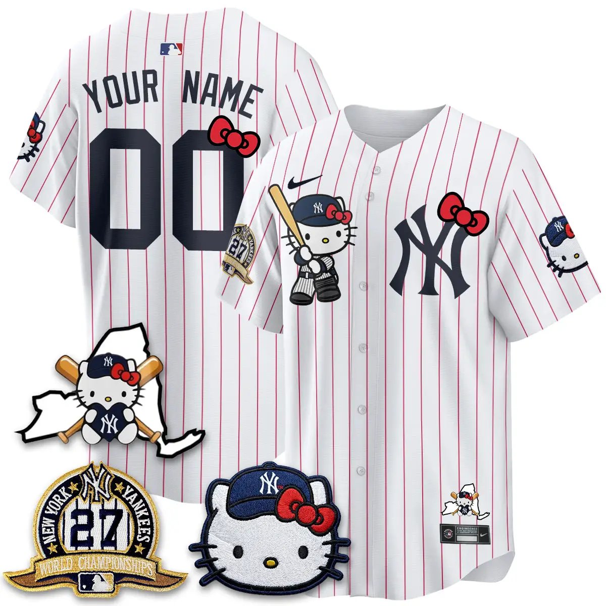 NYY Meow KT 2026 Vapor Limited Custom Jersey - All Stitched by New York Yankees