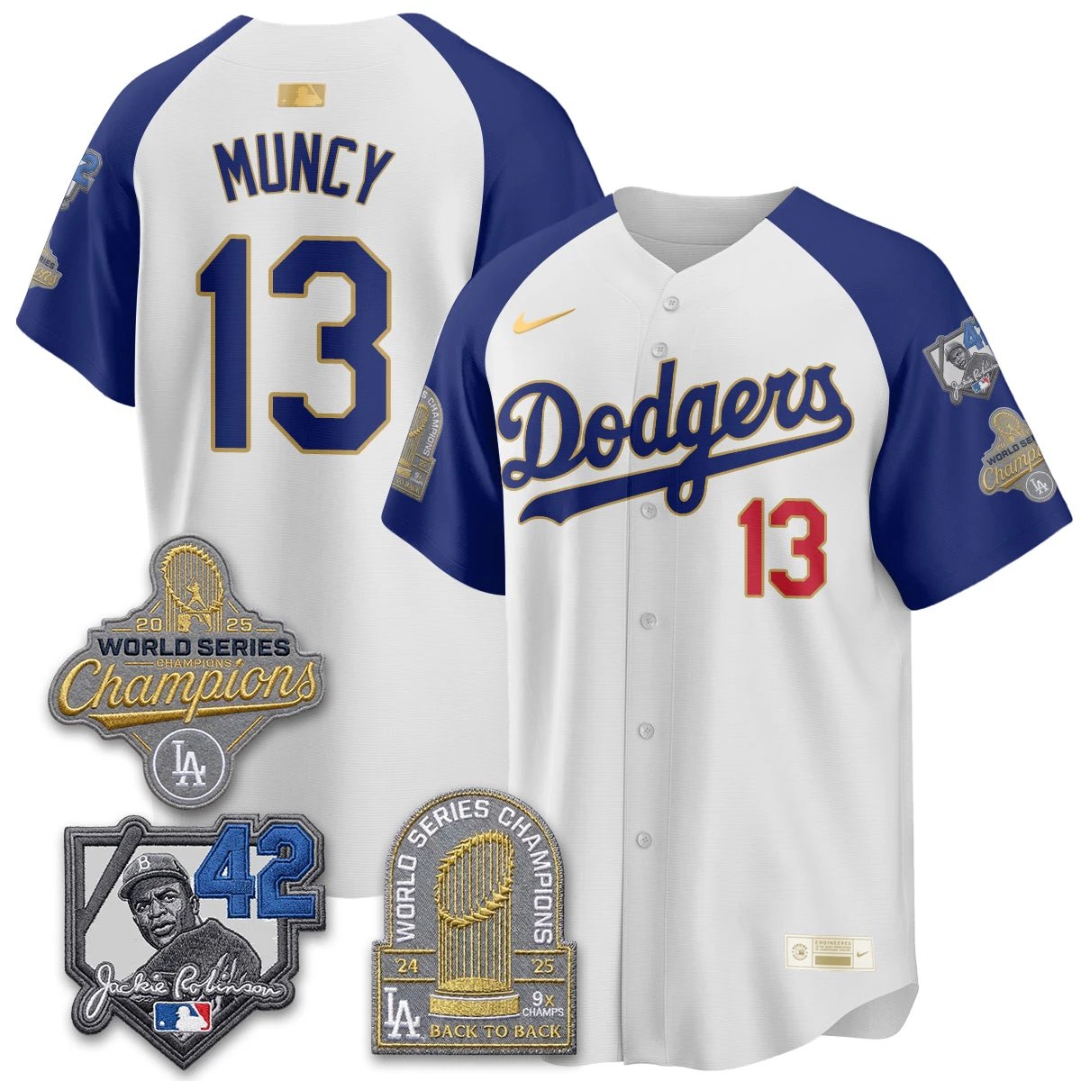 LAD 2026 Jackie Robinson New Era Vapor Limited Jersey - All Stitched by Los Angeles Dodgers
