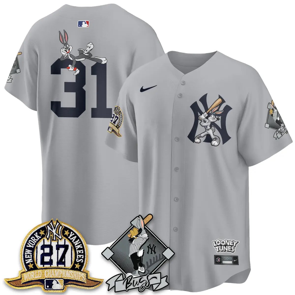 NYY Bunny Vapor Limited Jersey V2- Stitched by New York Yankees
