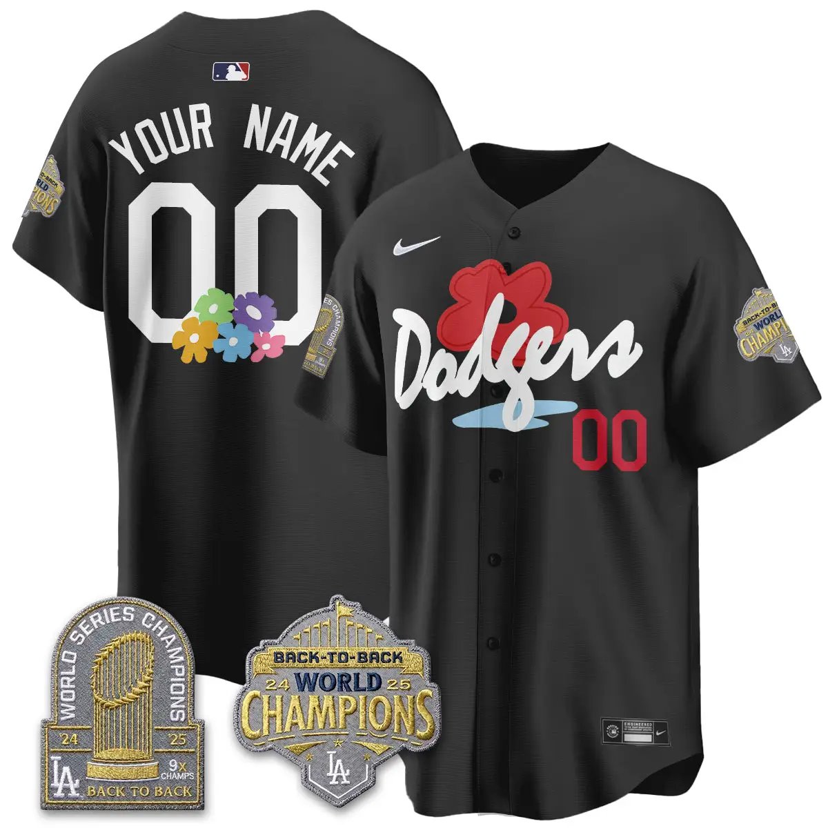 LAD Gallery Foundation Vapor Limited Custom Jersey - All Stitched by Los Angeles Dodgers