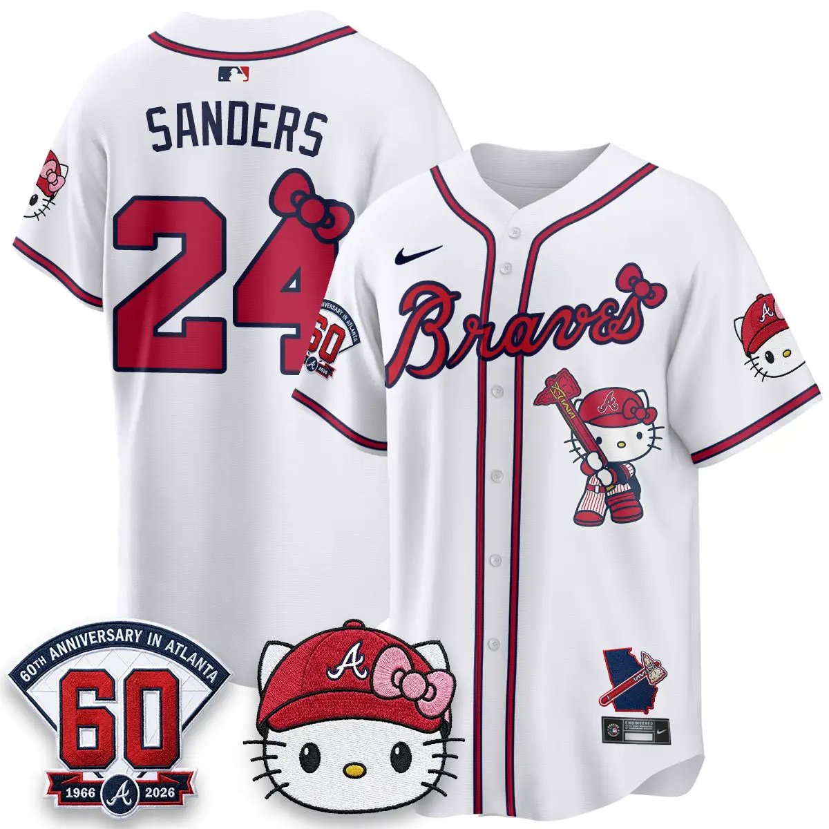 Atlanta Braves x Meow KT 2026 Vapor Limited Jersey - All Stitched by Atlanta Braves