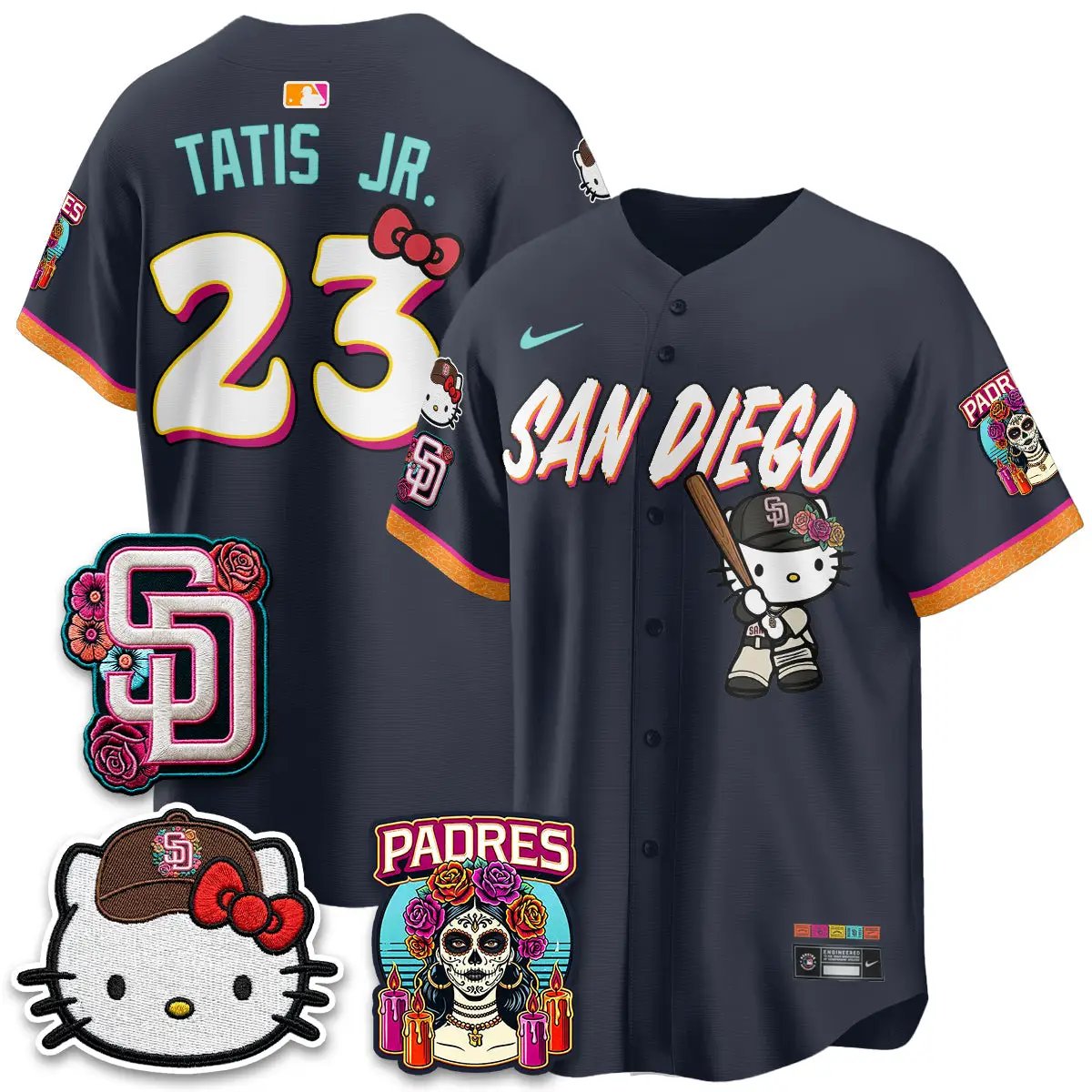 SD 2026 City Connect x Meow KT Vapor Limited Jersey - All Stitched by San Diego Padres