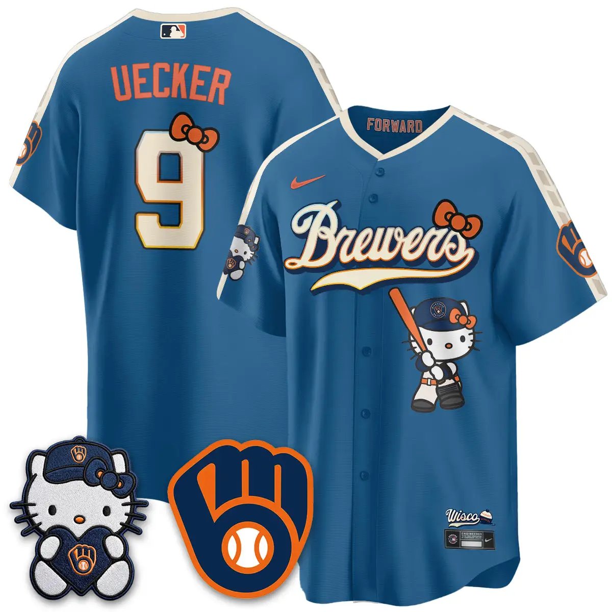 Milwaukee Brewers Meow KT Night Vapor Limited Jersey - All Stitched by Milwaukee Brewers