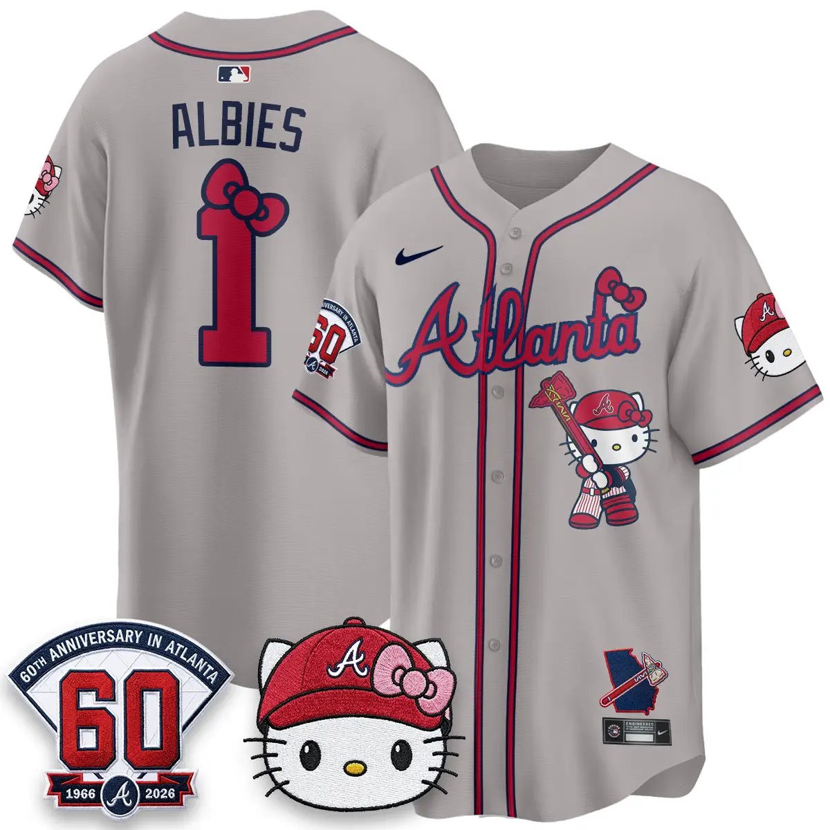 Atlanta Braves x Meow KT 2026 Vapor Limited Jersey - All Stitched by Atlanta Braves