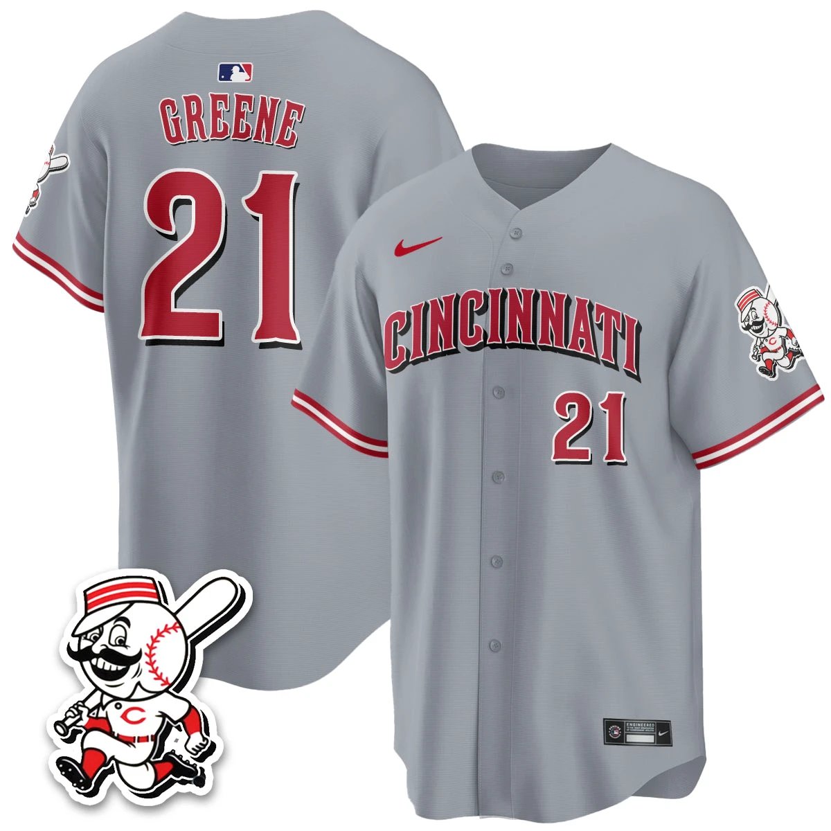 Cincinnati Reds 2026 City Connect Limited Vapor Jersey - All Stitched by Cincinnati Reds
