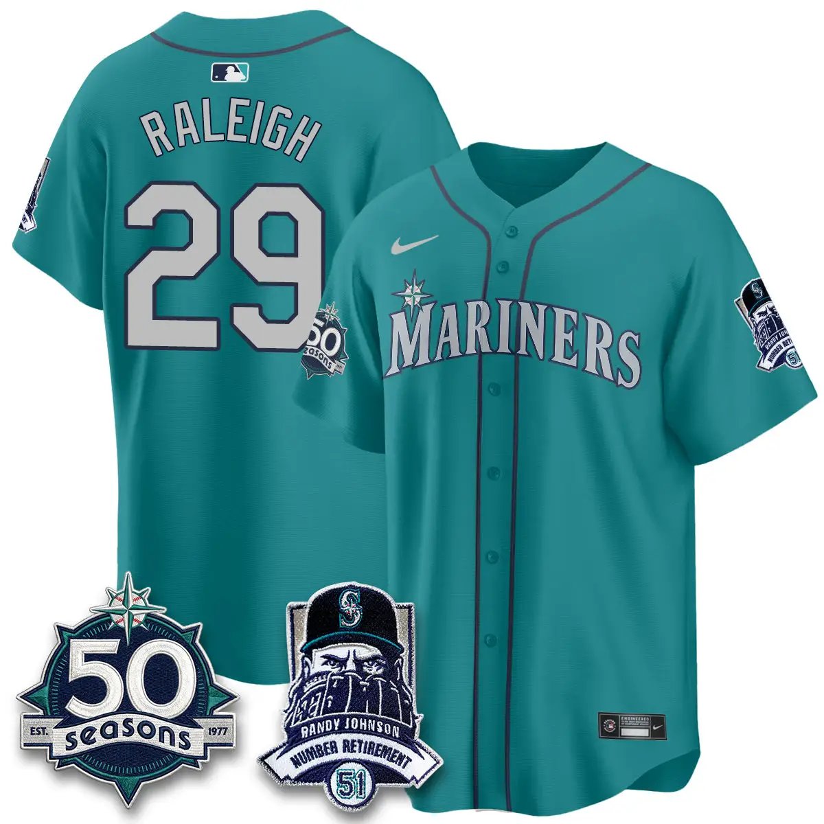 SEA Randy Johnson Vapor Limited Jersey V2- All Stitched by Seattle Mariners