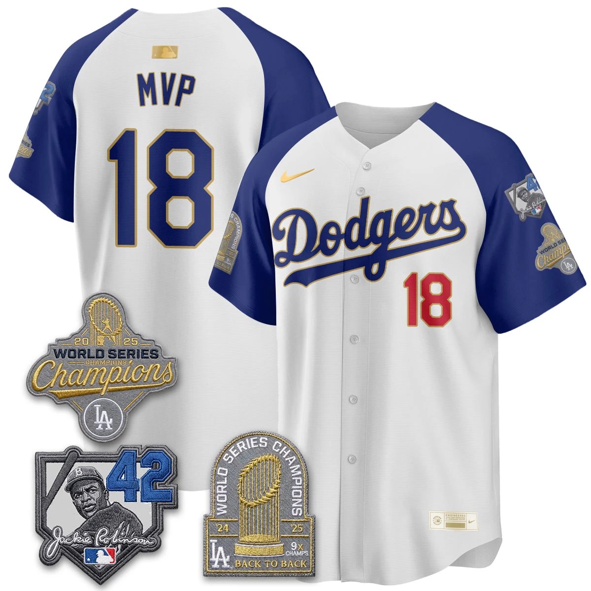 LAD 2026 Jackie Robinson New Era Vapor Limited Jersey - All Stitched by Los Angeles Dodgers