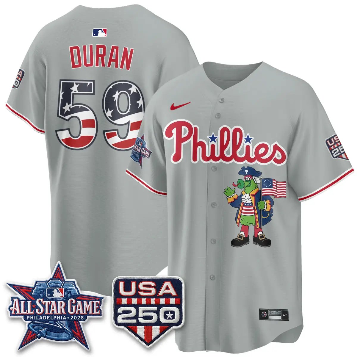 PHI 2026 All Star Phanatic Edition Vapor Jersey - Stitched by Philadelphia Phillies