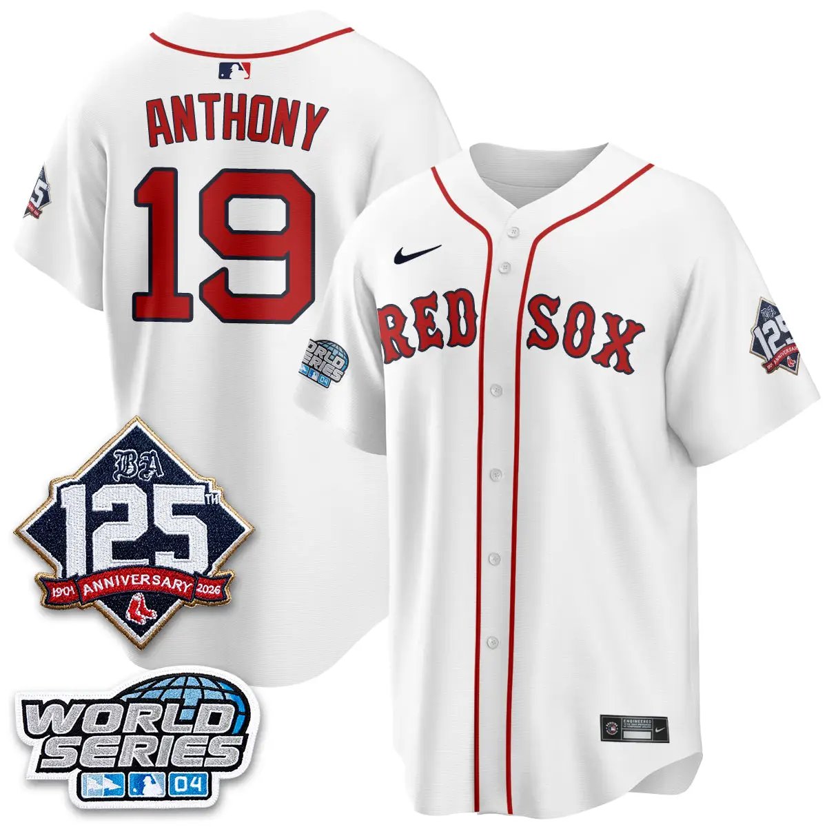 BOS Throwback 2004 Vapor Jersey - Stitched by Boston Red Sox