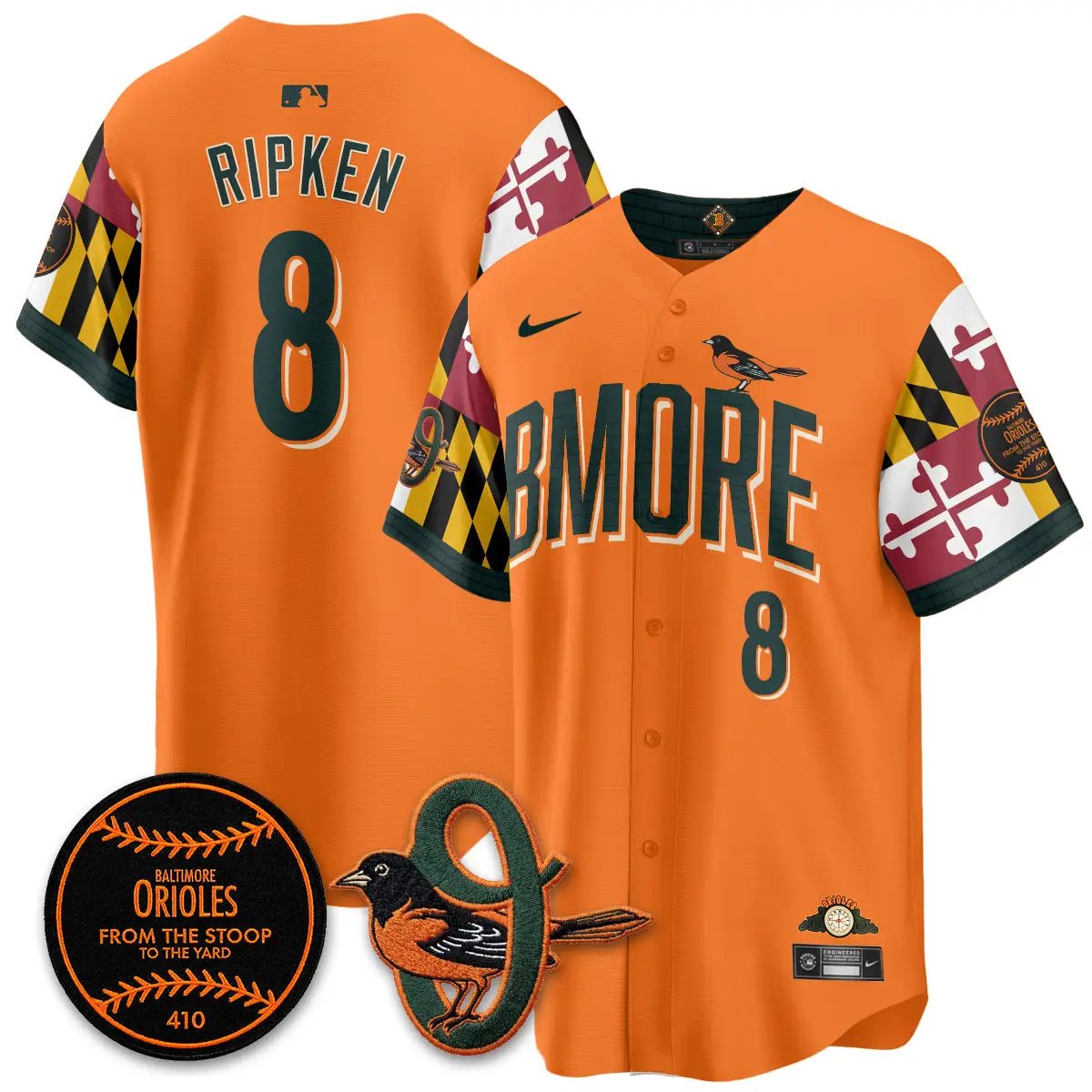 BAL x Maryland State Flag 2026 Vapor Jersey - All Stitched by Baltimore Orioles