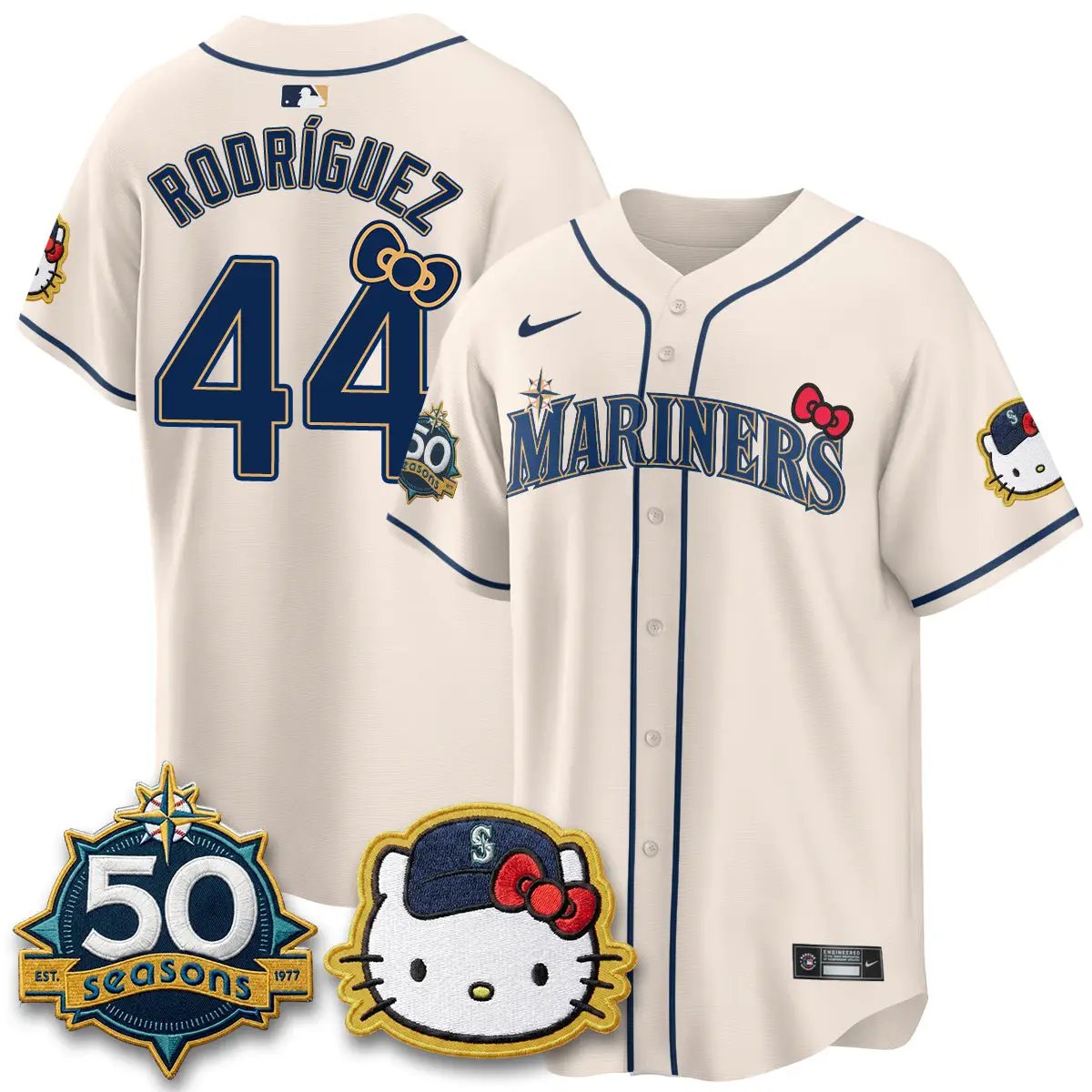 SEA x Meow KT Night Limited Jersey - All Stitched by Seattle Mariners