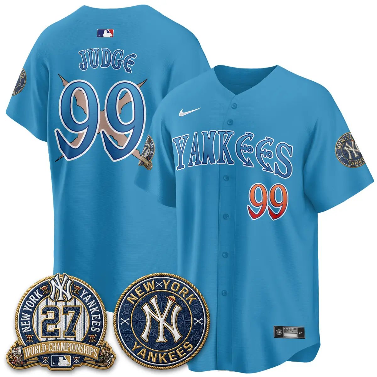 NYY x Japanese Cartoon Limited Jersey - Stitched by New York Yankees