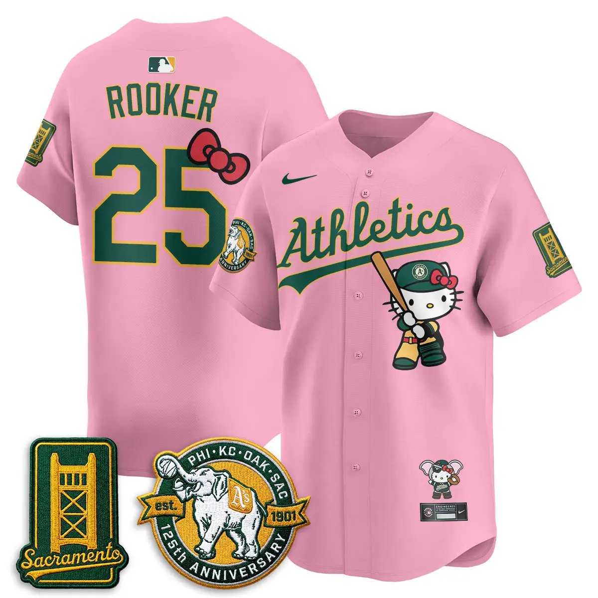 Oakland Athletics x Meow KT 2026 Vapor Limited Jersey - Stitched by Oakland Athletics