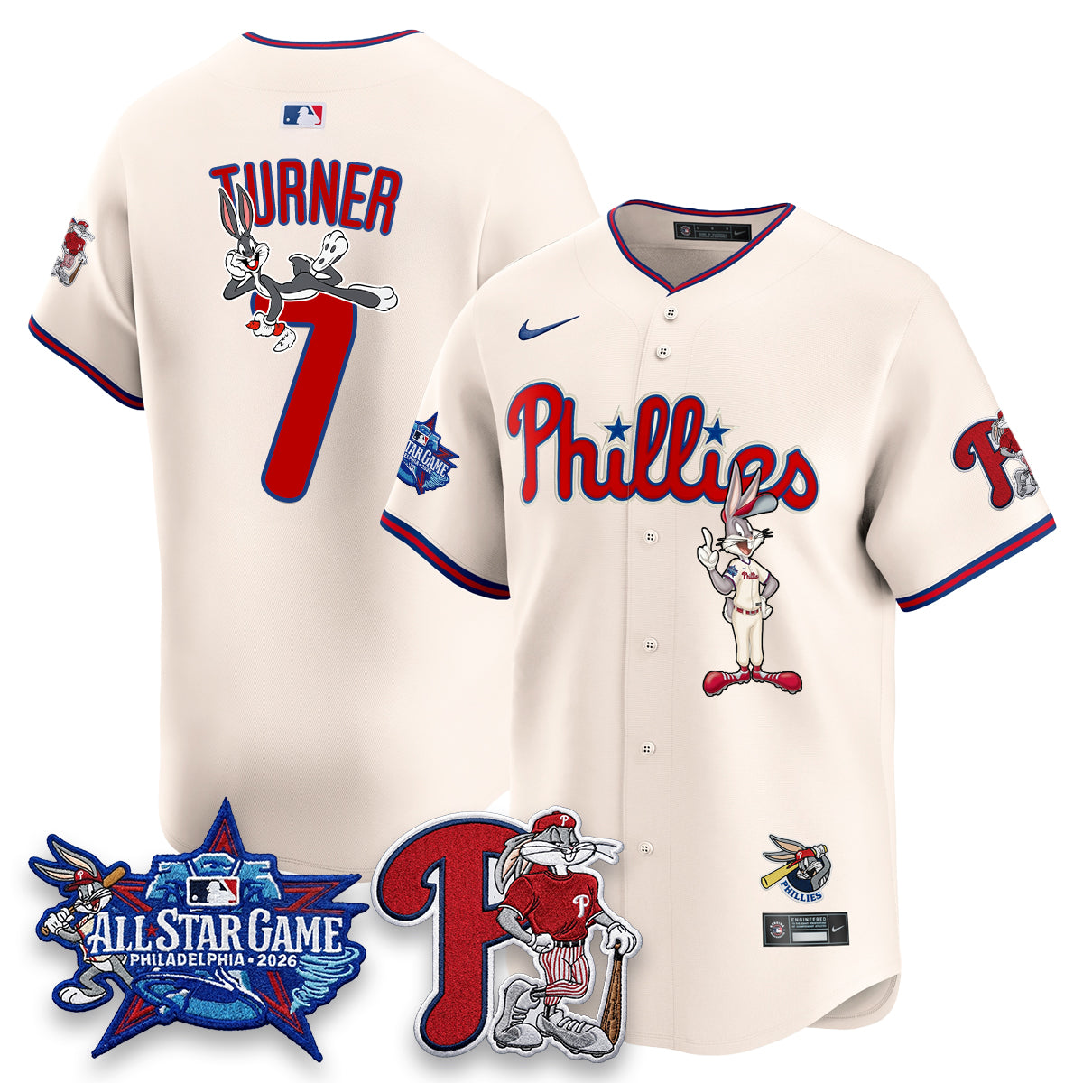 Philadelphia Phillies x Bunny Vapor Premier Limited Jersey - Stitched by Philadelphia Phillies