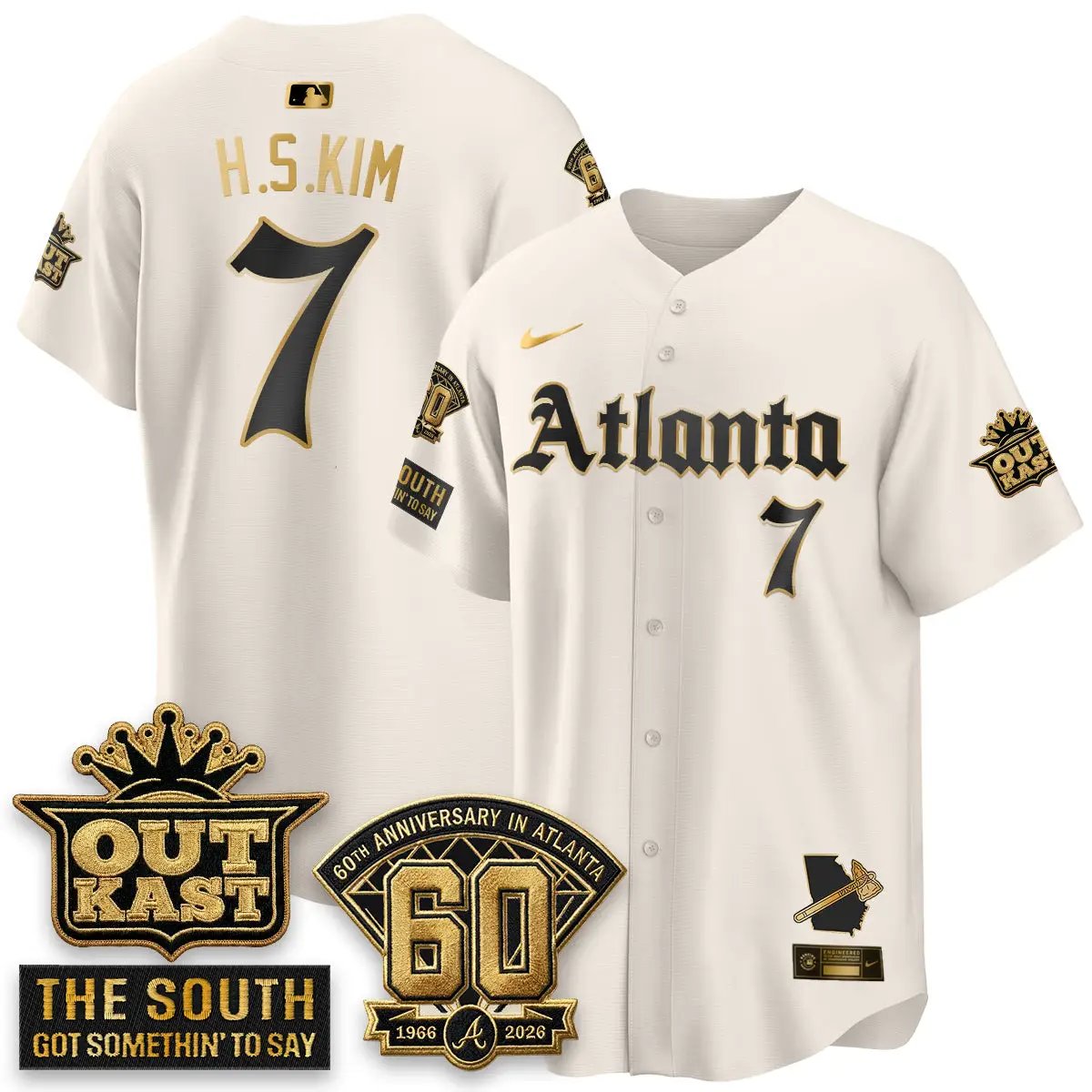 Atlanta Braves 2026 Gothic Edition Vapor Limited Jersey - All Stitched by Atlanta Braves