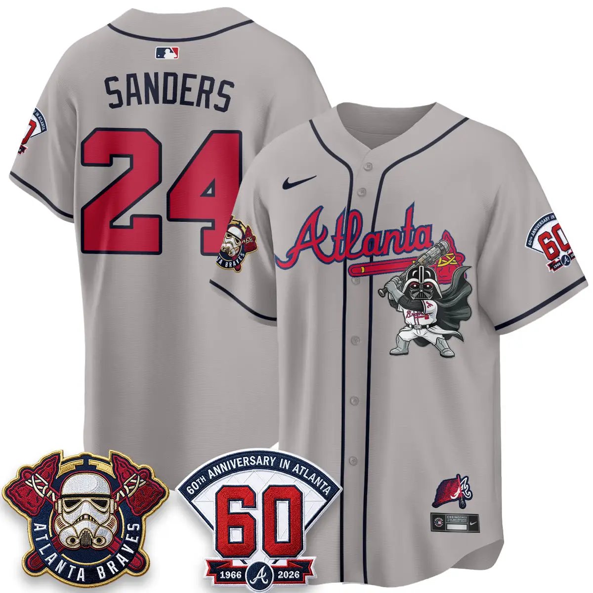 Atlanta Braves x SW Vapor Limited Jersey - Stitched by Atlanta Braves
