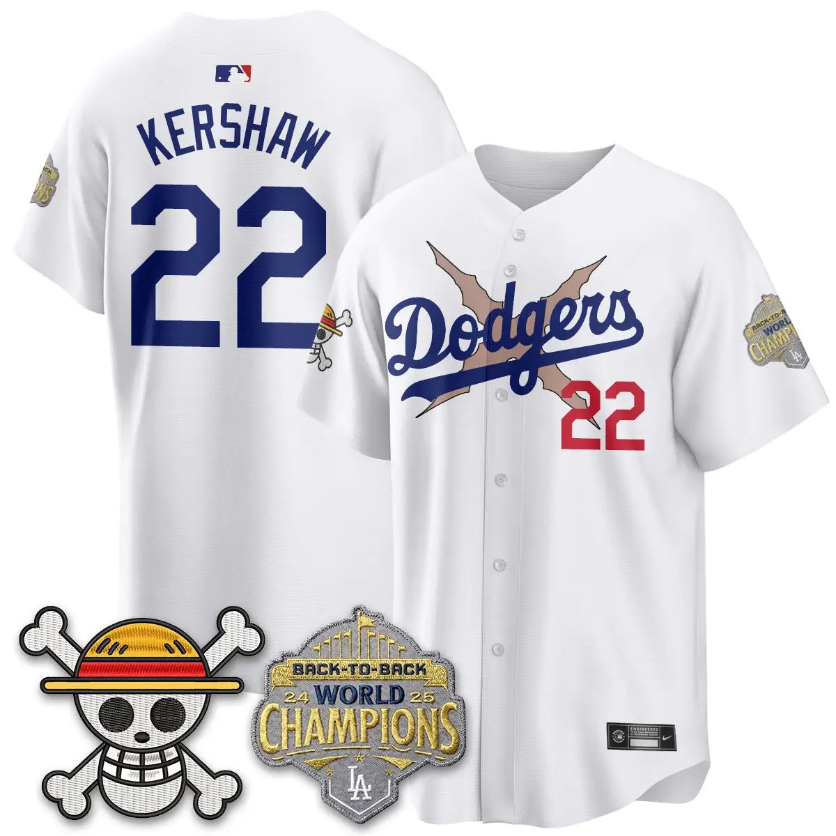 LAD x OP Vapor Jersey -All Stitched V2 by Los Angeles Dodgers