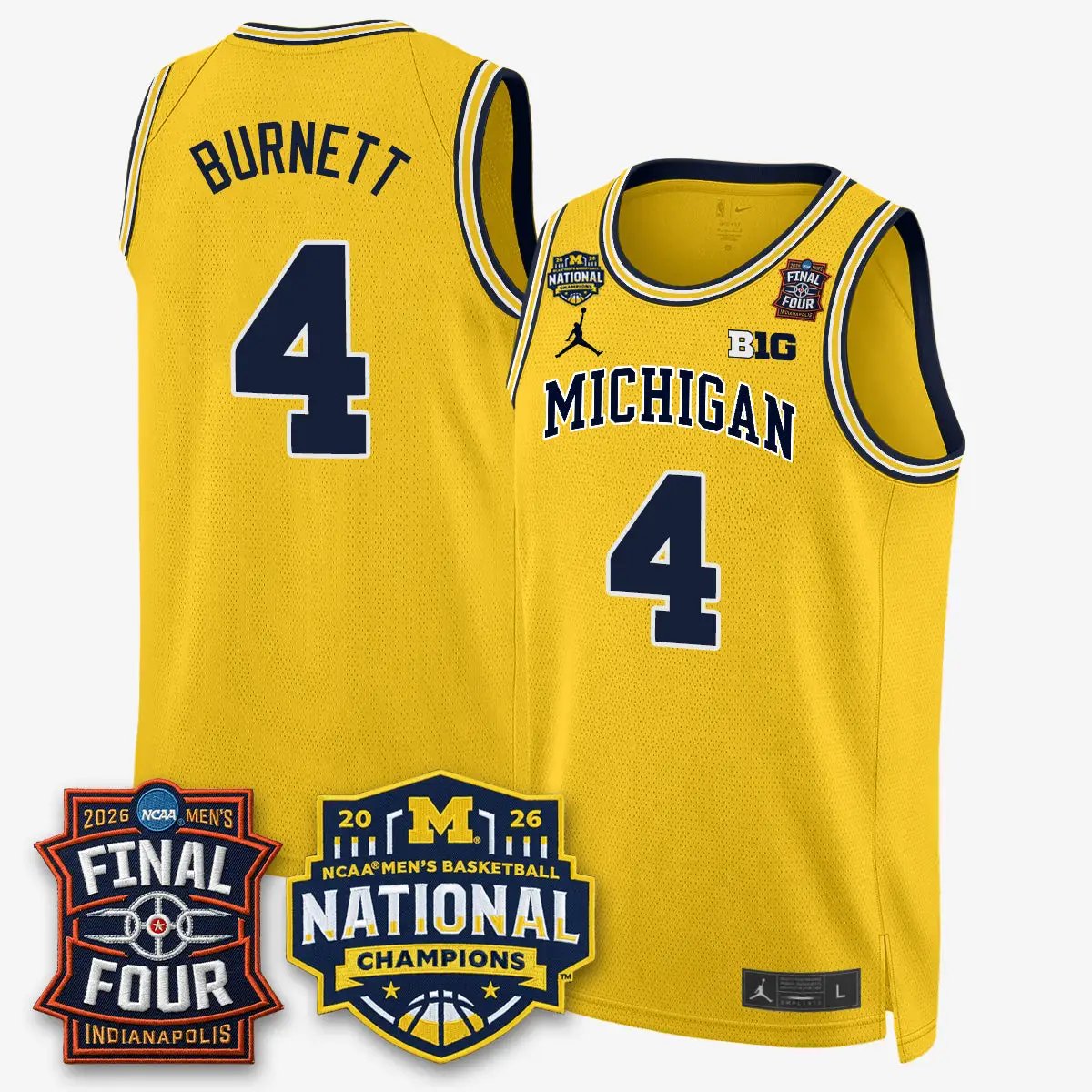 Michigan Wolverines 2026 NCAA Basketball Champions Limited Jersey - All Stitched by Michigan Wolverines
